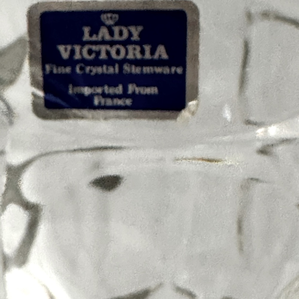 LADY VICTORIA FINE CRYSTAL STEMWARE BUD VASE FRANCE Flower Chantelle Pattern - Picture 5 of 10
